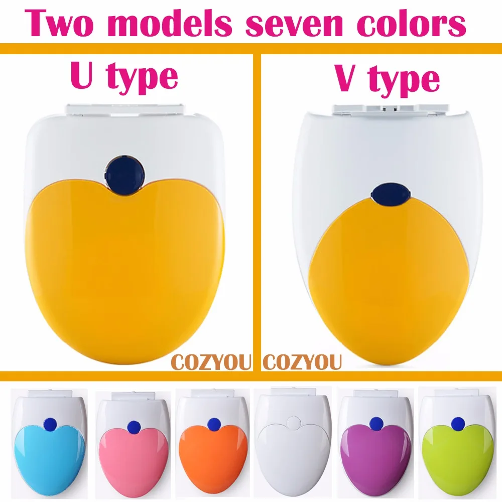 Double layer Toilet seat children adults Dual-use toilet lid 7 colors U & O shape universa toilet lid Silent slow closure COZYOU
Double layer Toilet seat children adults Dual-use toilet lid 7 colors U & O shape universa toilet lid Silent slow closure COZYOU