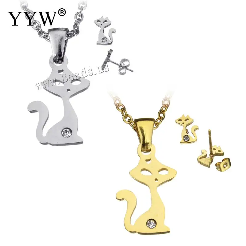 YYW 2018 Women Lovely Cute Cat Animal Pendant Necklace Rhinestone Small Cat Gold-color Choker Chain Pendants Necklace Sets
YYW 2018 Women Lovely Cute Cat Animal Pendant Necklace Rhinestone Small Cat Gold-color Choker Chain Pendants Necklace Sets