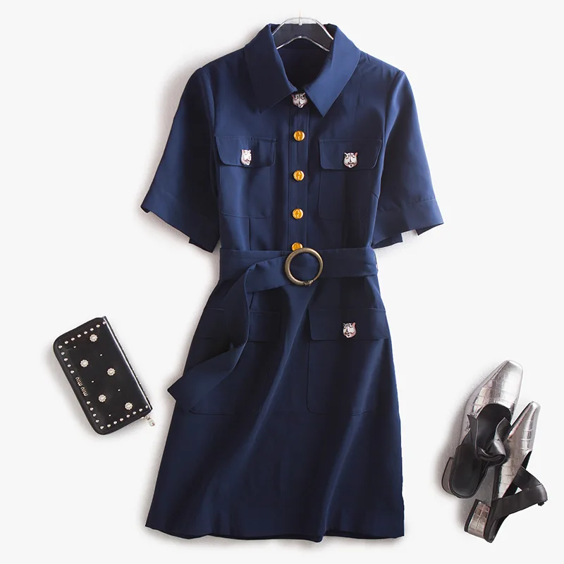 High-quality Denim dress Wholesale A Supply Of Goods Single Row Buckle Dress Summer New Pattern
High-quality Denim dress Wholesale A Supply Of Goods Single Row Buckle Dress Summer New Pattern
