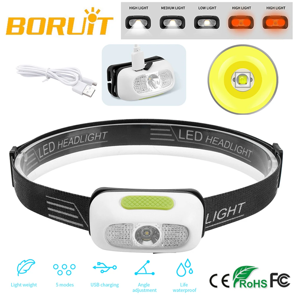 Mini Rechargeable Led B7 Headlight Headlamp Running Head light Torch Lamp 5-Mode with Red Light USB Cable and Built-in Battery
Mini Rechargeable Led B7 Headlight Headlamp Running Head light Torch Lamp 5-Mode with Red Light USB Cable and Built-in Battery