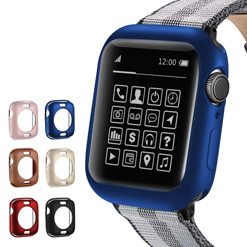 for apple watch series 5 4 3 2 1 case for iwatch bumper TPU Matte skin Feel protector 38 42 40 44mm Ultra-thin frame soft shell
for apple watch series 5 4 3 2 1 case for iwatch bumper TPU Matte skin Feel protector 38 42 40 44mm Ultra-thin frame soft shell