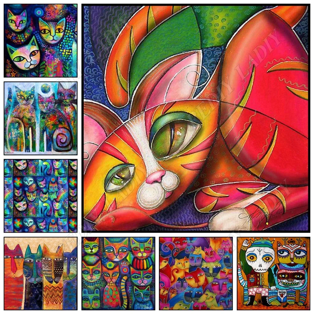 Diamond Embroidery Rhinestones Painting Diamond Mosaic Paintings Colorful Cats Beaded Cross Stitch Crafts Diamond Painting Plein
Diamond Embroidery Rhinestones Painting Diamond Mosaic Paintings Colorful Cats Beaded Cross Stitch Crafts Diamond Painting Plein
