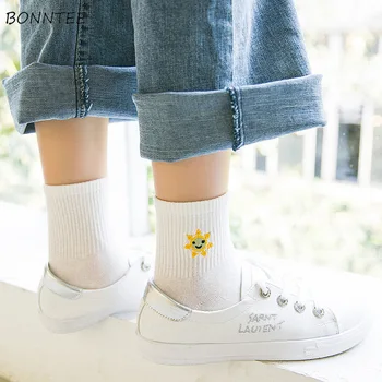 Socks Women Cotton Simple All-match Embroidery Cartoon Harajuku Smile Face Lovely Womens Sock Japanese Style Students Leisure
Socks Women Cotton Simple All-match Embroidery Cartoon Harajuku Smile Face Lovely Womens Sock Japanese Style Students Leisure
