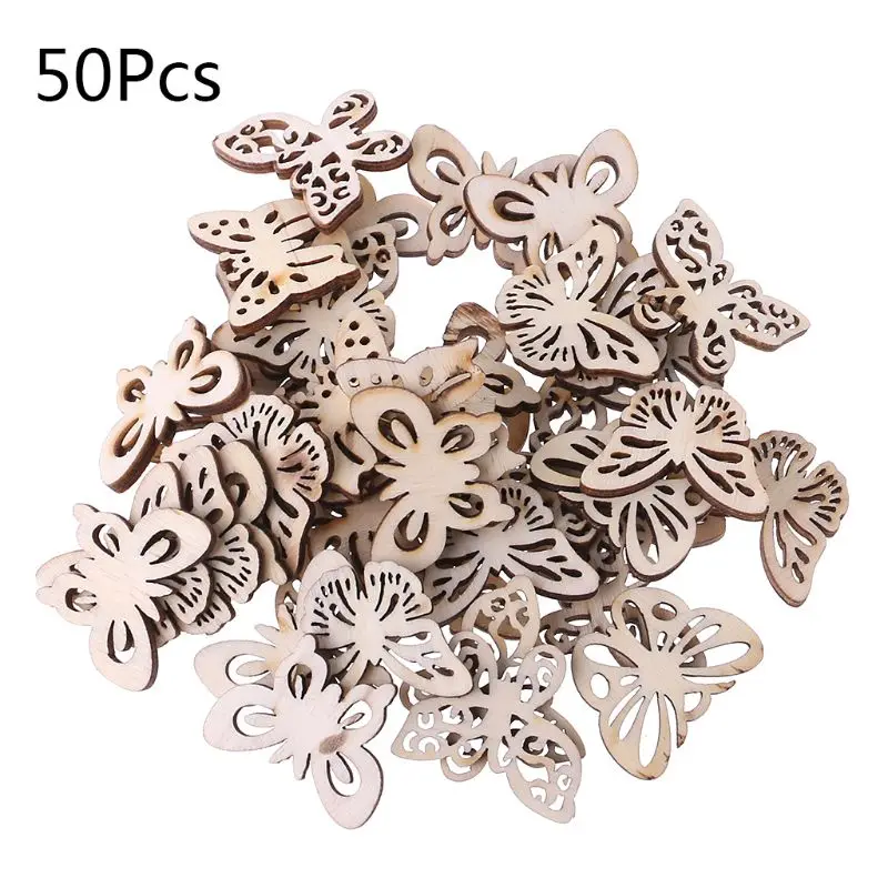 50pcs Laser Cut Wood Embellishment Wooden Shape Craft Home Decor Wedding Decor 50pcs Laser Cut Wood Embellishment Wooden Shape Craft Home Decor Wedding Decor