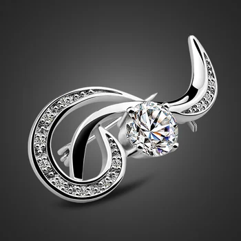 Charm Women's Silver Brooch Fashion Jewelry Solid Design 925 Women's Sterling Silver Brooch Vintage Style Jewelry Gifts
Charm Women's Silver Brooch Fashion Jewelry Solid Design 925 Women's Sterling Silver Brooch Vintage Style Jewelry Gifts
