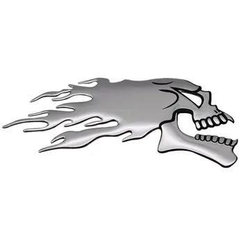 2Pcs/Pair 3D Chrome Ghost Skull Head Auto Motorcycle Car Sticker Emblem Decals For Haley Honda Yamaha Kawasaki Suzuki 14.5x5.5cm
2Pcs/Pair 3D Chrome Ghost Skull Head Auto Motorcycle Car Sticker Emblem Decals For Haley Honda Yamaha Kawasaki Suzuki 14.5x5.5cm