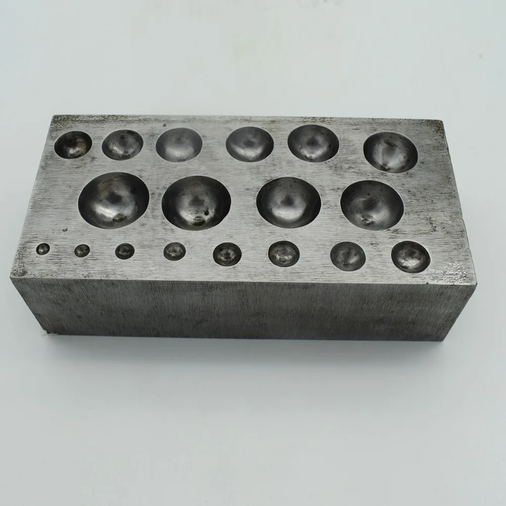 Dapping Block Steel Silversmith Jewelry Forming Jewelers Doming Tool 120*60*20mm
Dapping Block Steel Silversmith Jewelry Forming Jewelers Doming Tool 120*60*20mm