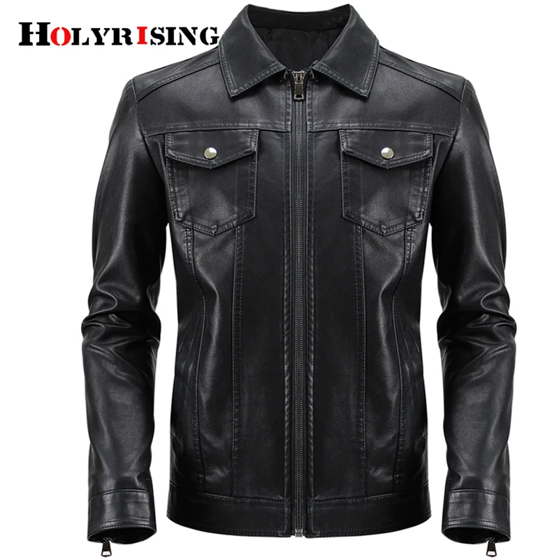 Holyrising Men PU Leather Jacket Turn Collar Coats Warm Male Pockets Outwaer Soft Casaco Masculino Clothing Zipper Top 18906-5
Holyrising Men PU Leather Jacket Turn Collar Coats Warm Male Pockets Outwaer Soft Casaco Masculino Clothing Zipper Top 18906-5