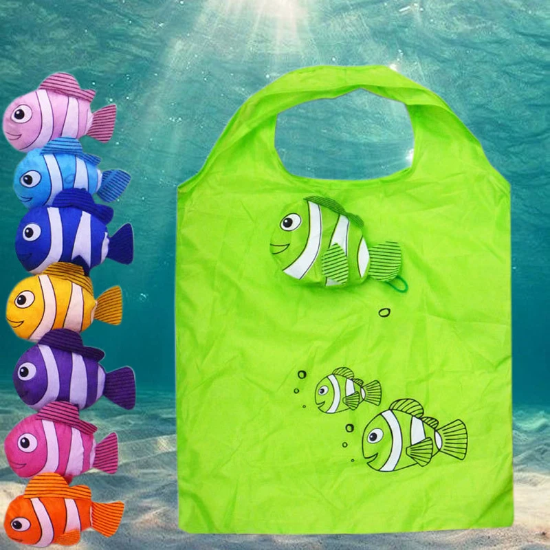 Hot New 3 Colors Tropical Fish Foldable Eco Reusable Shopping Bags Reusable Tote Pouch Recycle Storage Handbags 38cm x60cm
Hot New 3 Colors Tropical Fish Foldable Eco Reusable Shopping Bags Reusable Tote Pouch Recycle Storage Handbags 38cm x60cm