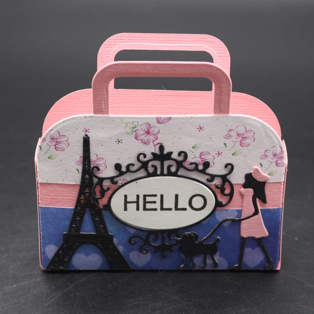 Happy New Year Metal Cutting Dies Tool 12.5X10.5CM Paris Bag For DIY Scrapbooking Stamp Craft Die Photo Frame Invitation Card
Happy New Year Metal Cutting Dies Tool 12.5X10.5CM Paris Bag For DIY Scrapbooking Stamp Craft Die Photo Frame Invitation Card