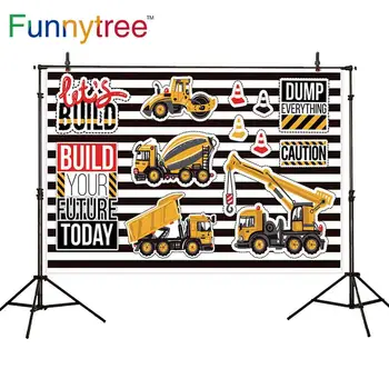 Funnytree birthday backdrops black white stripe Urban construction build yellow frame child party camera background for photo
Funnytree birthday backdrops black white stripe Urban construction build yellow frame child party camera background for photo