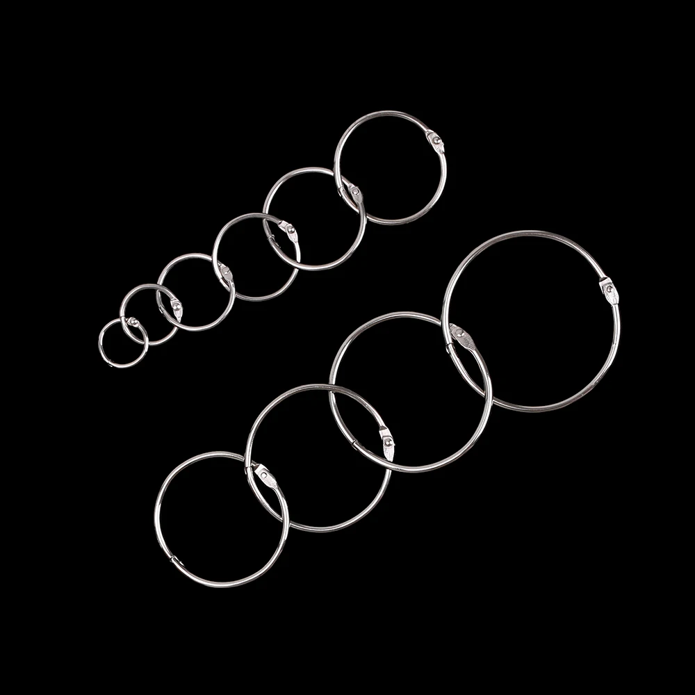 10PCS/Lot Metal Loose Leaf Book Binder Hinged Hoop Rings Multifunctional Keychain Circle Calendar Album Scrapbook DIY Craft
10PCS/Lot Metal Loose Leaf Book Binder Hinged Hoop Rings Multifunctional Keychain Circle Calendar Album Scrapbook DIY Craft