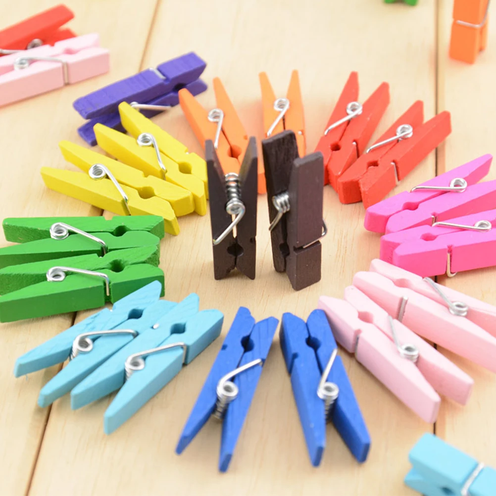 100 pcs Mini Natural Wooden Paper Clips Utility Versatile Clothespin Clips Picture Photo Cable Pictures Organizer Clips
100 pcs Mini Natural Wooden Paper Clips Utility Versatile Clothespin Clips Picture Photo Cable Pictures Organizer Clips