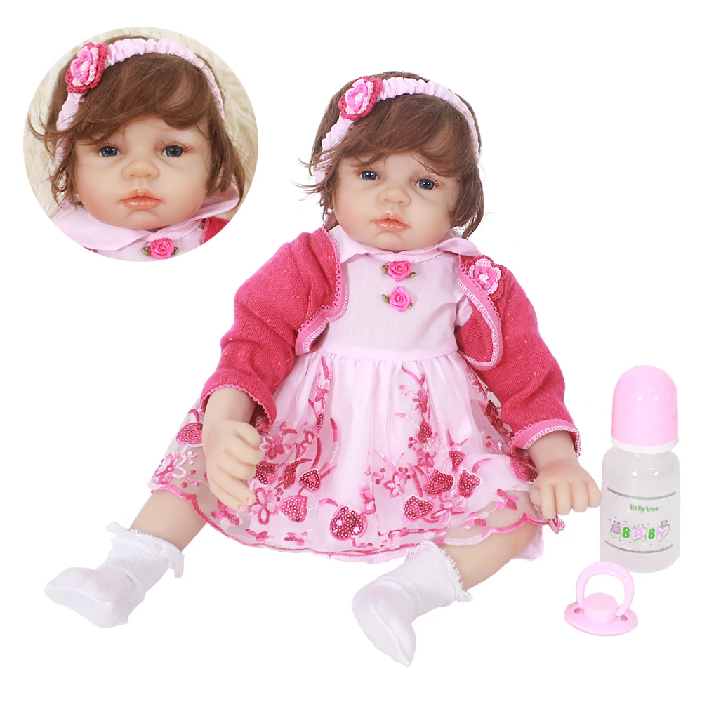 22inch Soft Silicone babies Reborn Dolls adorable modeling reborn-baby collectible Dolls bebe doll Kids Playmate brinquedos
22inch Soft Silicone babies Reborn Dolls adorable modeling reborn-baby collectible Dolls bebe doll Kids Playmate brinquedos