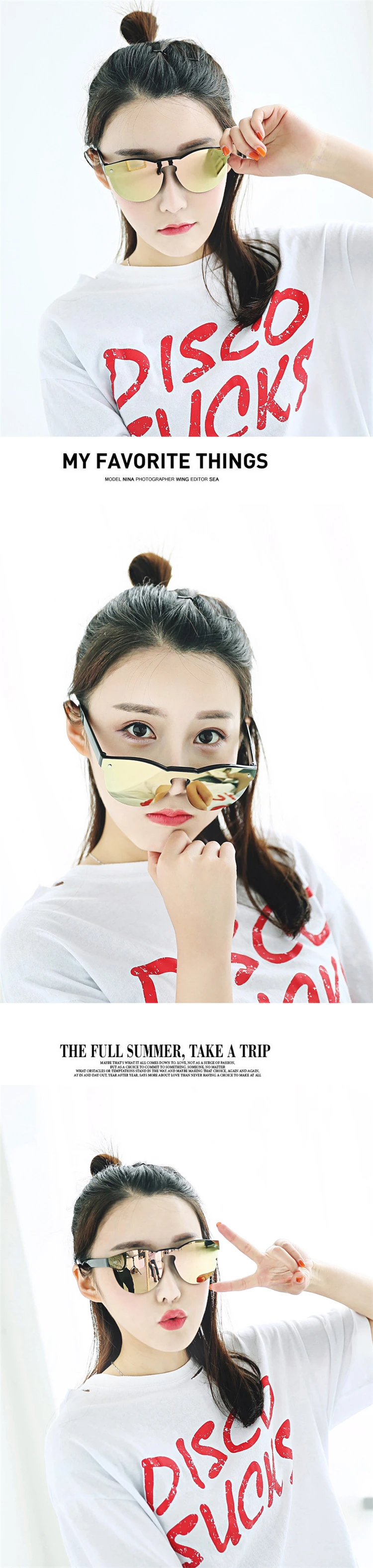 New One Piece Lens Sunglasses Women Transparent Plastic Glasses Men Style Sun Glasses Clear Candy Color Brand Designer (7)