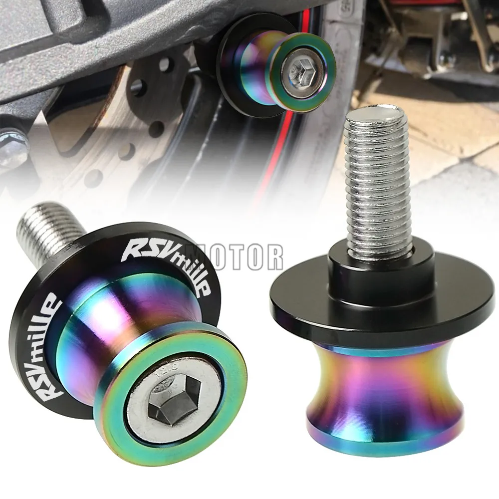 6MM Motorcycle Colorful Rear Swingarm Sliders Spool Stand Paddock Screws Swing Arm Protector For Aprilia RSV MILLE S/R 1999-2008
6MM Motorcycle Colorful Rear Swingarm Sliders Spool Stand Paddock Screws Swing Arm Protector For Aprilia RSV MILLE S/R 1999-2008