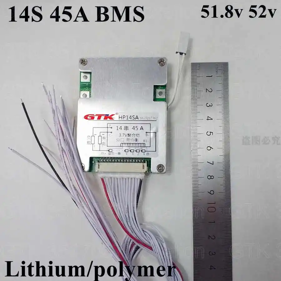 1pcs 13S 14S BMS 48V 52v 35A 45A Li-ion smart bms pcm protection balance lipo for scooter power ebike boat pack waterproof
1pcs 13S 14S BMS 48V 52v 35A 45A Li-ion smart bms pcm protection balance lipo for scooter power ebike boat pack waterproof