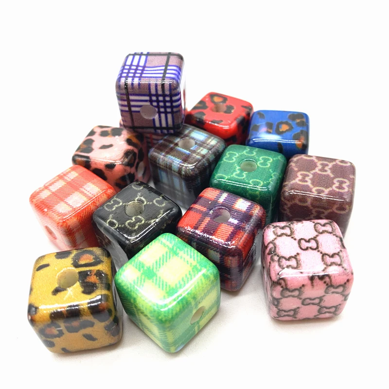 16mm 5pcs Acrylic Square Beads Scottish Tartan Color Plaid Smooth Hair Ornament Accessories For Jewelry Making Women's Gift
16mm 5pcs Acrylic Square Beads Scottish Tartan Color Plaid Smooth Hair Ornament Accessories For Jewelry Making Women's Gift
