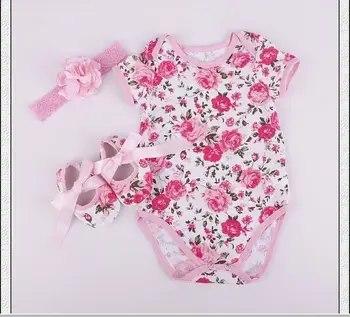 3pcs/set Newborn Baby Girls Clothing Sets Flower Sleeveless Top Baby Jumpsuit+Shoes+Headband Outfits Baby Girl clothes set
3pcs/set Newborn Baby Girls Clothing Sets Flower Sleeveless Top Baby Jumpsuit+Shoes+Headband Outfits Baby Girl clothes set
