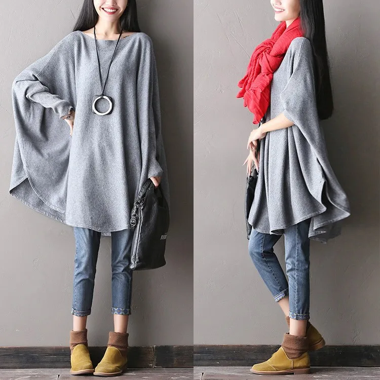 2019 female new spring plus size cape intellectuality type soft sweater cashmere sweater slit neckline shirt
2019 female new spring plus size cape intellectuality type soft sweater cashmere sweater slit neckline shirt