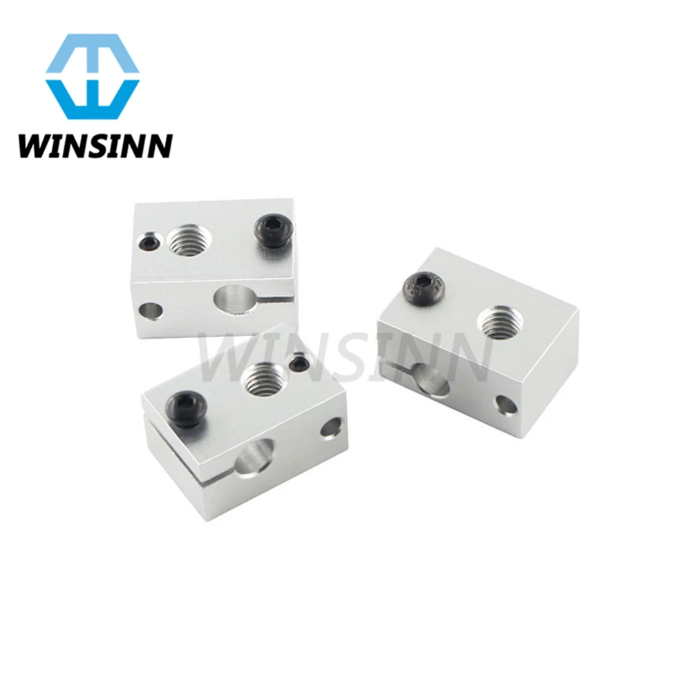 V6 тепловой датчик блока нагревателя алюминиевый для HT-NTC100K PT100 RepRap Bowden J-Head 3D