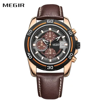 MEGIR Fashion Watches Men Leather Strap Luminous Quartz Men Wrist Watches Military Business Chronograph Calendar Clock + BOX
MEGIR Fashion Watches Men Leather Strap Luminous Quartz Men Wrist Watches Military Business Chronograph Calendar Clock + BOX