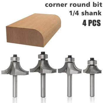 4Pcs/Set Radius Round Over Edge Forming Router Bit-1/4 Inch Shank for Woodworking Engraving Tools Kit
4Pcs/Set Radius Round Over Edge Forming Router Bit-1/4 Inch Shank for Woodworking Engraving Tools Kit