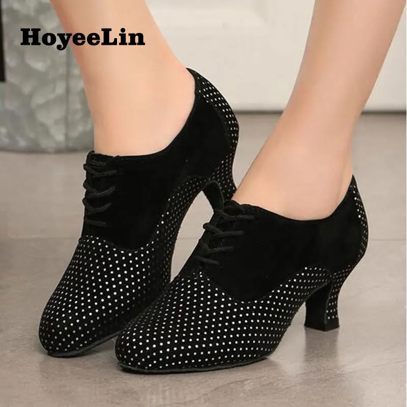 HoYeeLin Ballroom Dance Heels Lace Up Modern Tango Waltz Dancing Practice Shoes Indoor Outsole
HoYeeLin Ballroom Dance Heels Lace Up Modern Tango Waltz Dancing Practice Shoes Indoor Outsole