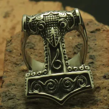 Size 7 To size 13 Men Boy 316L Stainless Steel Cool Vintage Punk Gothic Newest Thor's Hammer Cool Owl Ring Factory Price
Size 7 To size 13 Men Boy 316L Stainless Steel Cool Vintage Punk Gothic Newest Thor's Hammer Cool Owl Ring Factory Price