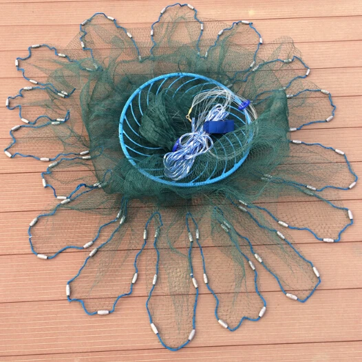 Easy throw frisbee Cast net High strength multifilament line 3-7.2M fishing net american style hand throw network
Easy throw frisbee Cast net High strength multifilament line 3-7.2M fishing net american style hand throw network