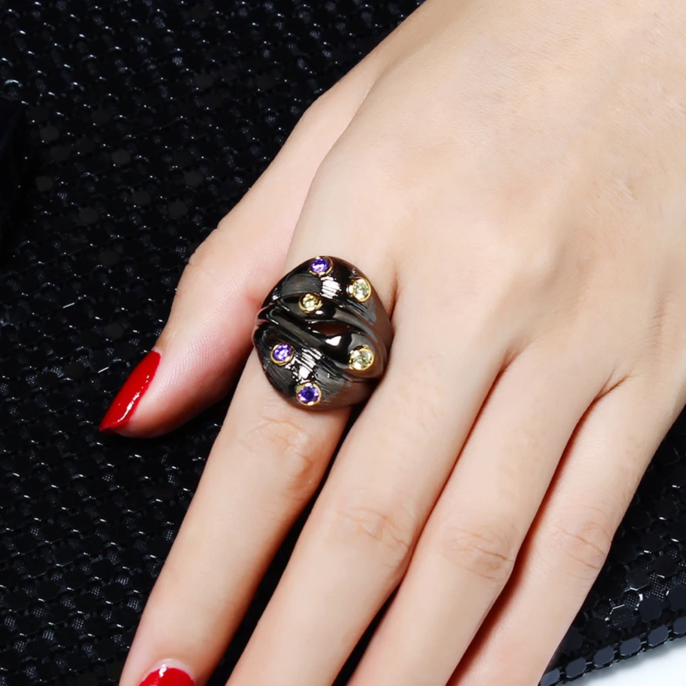 Black base pave multi crystal finger rings for women charm jewelry great jewellery fast shipping cool ring
Black base pave multi crystal finger rings for women charm jewelry great jewellery fast shipping cool ring