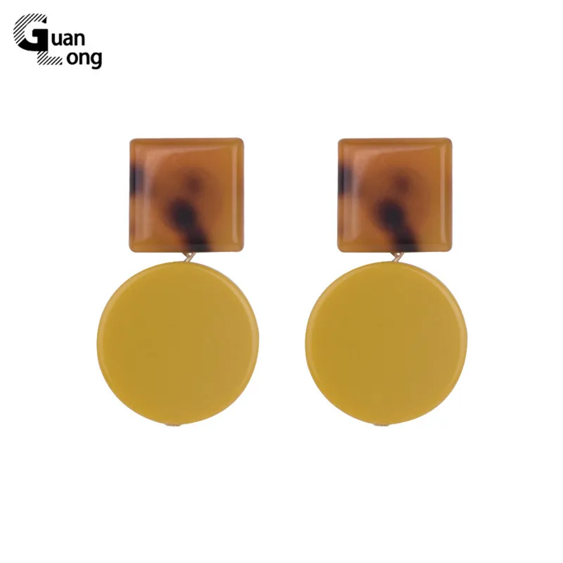 GuanLong Trendy Long Dangle Resin Earring for Women Big Round Geometric Acrylic Drop Earrings for Girls Fashion Jewelry Brincos
GuanLong Trendy Long Dangle Resin Earring for Women Big Round Geometric Acrylic Drop Earrings for Girls Fashion Jewelry Brincos