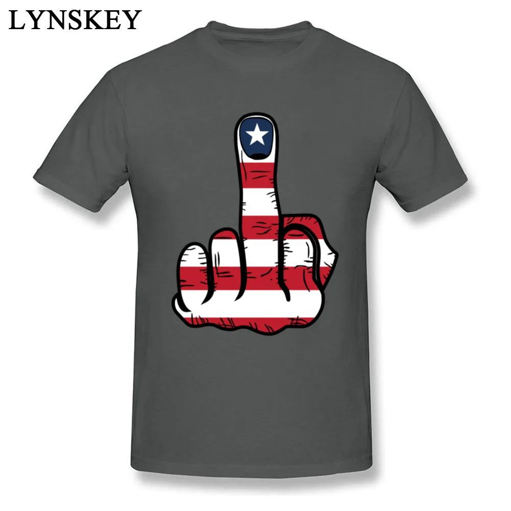 Adult Tops Tees Prevalent Classic T Shirt Pure Cotton Crewneck Short Sleeve Printed Middle Finger USA Flag Clothing Shirt Middle Finger USA Flag carbon