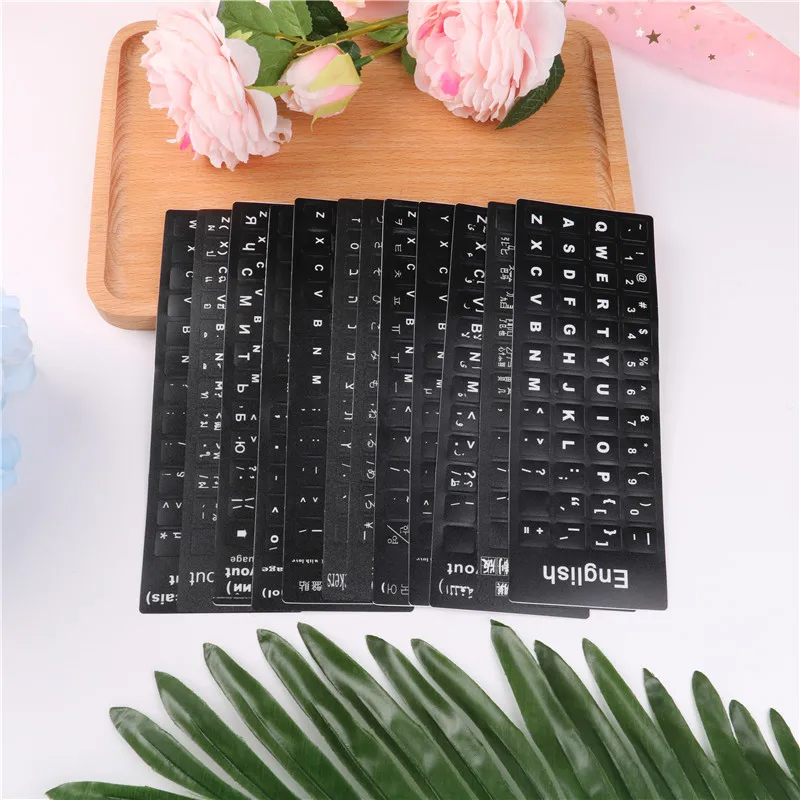 12Styles1PC Waterproof Language Keyboard Stickers Layout With Button Letters Alphabet For Computer Keyboard
12Styles1PC Waterproof Language Keyboard Stickers Layout With Button Letters Alphabet For Computer Keyboard