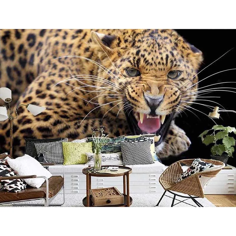 3D Custom Wallpaper For Walls Mural Home Decor Non-woven Waterproof Fierce Leopard Wall paper For Living Room Good Quality 528
3D Custom Wallpaper For Walls Mural Home Decor Non-woven Waterproof Fierce Leopard Wall paper For Living Room Good Quality 528