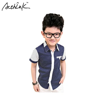 ActhInK New Retail Boys Polka Dot Dress Shirts Brand Cotton Patchwork Boys Short Sleeve Formal Wedding Shirts Boys Clothing,C113
ActhInK New Retail Boys Polka Dot Dress Shirts Brand Cotton Patchwork Boys Short Sleeve Formal Wedding Shirts Boys Clothing,C113
