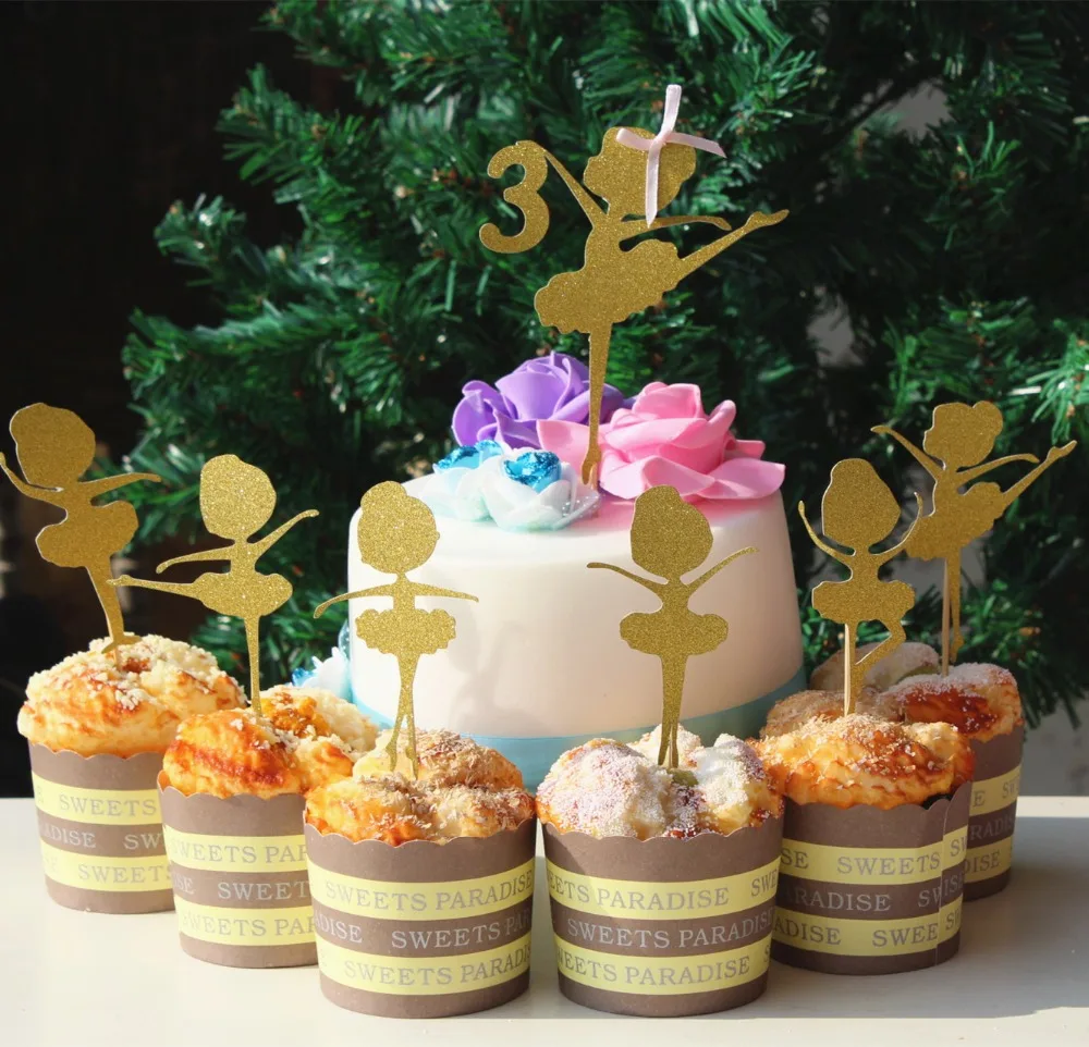 Personalized year customize initial letter ballerina 1 cake topper + 12 cupcake toppers ballet dancer decoration glitter paper
Personalized year customize initial letter ballerina 1 cake topper + 12 cupcake toppers ballet dancer decoration glitter paper