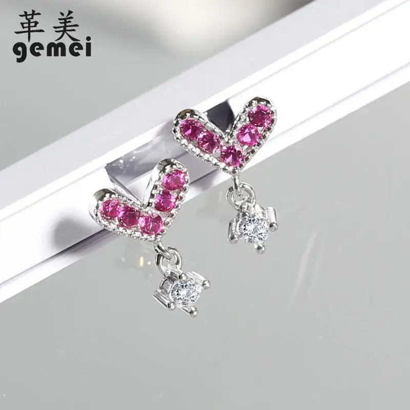 Gemei 100% 925 Sterling Silver Red Cubic Zirconia Heart Drop Earrings For Women Cute Fashion Party Jewelry
Gemei 100% 925 Sterling Silver Red Cubic Zirconia Heart Drop Earrings For Women Cute Fashion Party Jewelry