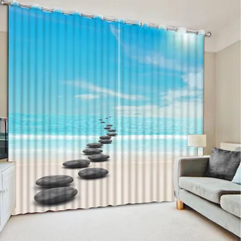3D Blackout Window Curtains For Living Room Bedding Room Hotel/Office Curtain Drapes Cortinas Black Stone Seascape 3D Curtain
3D Blackout Window Curtains For Living Room Bedding Room Hotel/Office Curtain Drapes Cortinas Black Stone Seascape 3D Curtain