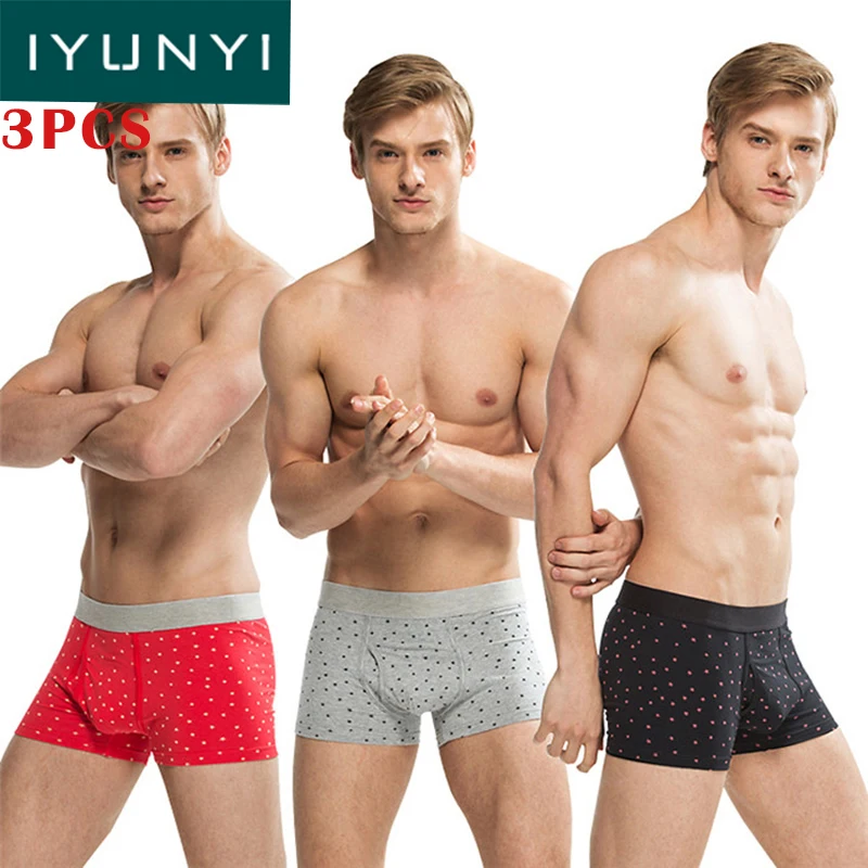 IYUNYI 3Pcs/lot New Stars Print Cotton Men's Underwear Boxer Shorts Men Sexy Low waist U convex Penile Pouch Design Panties
IYUNYI 3Pcs/lot New Stars Print Cotton Men's Underwear Boxer Shorts Men Sexy Low waist U convex Penile Pouch Design Panties