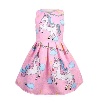 Summer Baby girl clothes unicorn clothes for Girls Halloween costume birthday Party Vestidos 8618
Summer Baby girl clothes unicorn clothes for Girls Halloween costume birthday Party Vestidos 8618