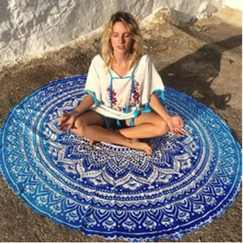 Indian Mandala Round Roundie Beach Throw Tapestry Hippy Boho Gypsy Cotton Tablecloth Beach Towel Round Mat L38344-1
Indian Mandala Round Roundie Beach Throw Tapestry Hippy Boho Gypsy Cotton Tablecloth Beach Towel Round Mat L38344-1
