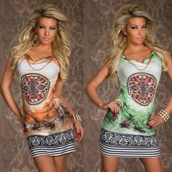 Short Peacocks Dress Young Lady Baroque and Feathers Peacocks Dress Sexy Sleeveless Slim Short Tank Dresses for Women
Short Peacocks Dress Young Lady Baroque and Feathers Peacocks Dress Sexy Sleeveless Slim Short Tank Dresses for Women