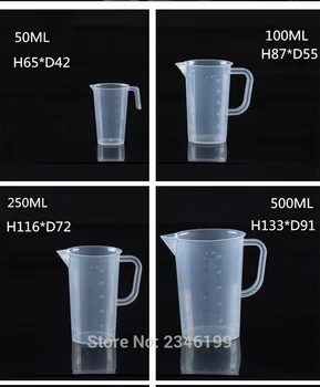 10PCS 100ML 250ML Clear Plastic Beaker Thickening Measuring Cup With Handle Accurate Scale For School Lab Kitchen Coffee Shop
10PCS 100ML 250ML Clear Plastic Beaker Thickening Measuring Cup With Handle Accurate Scale For School Lab Kitchen Coffee Shop