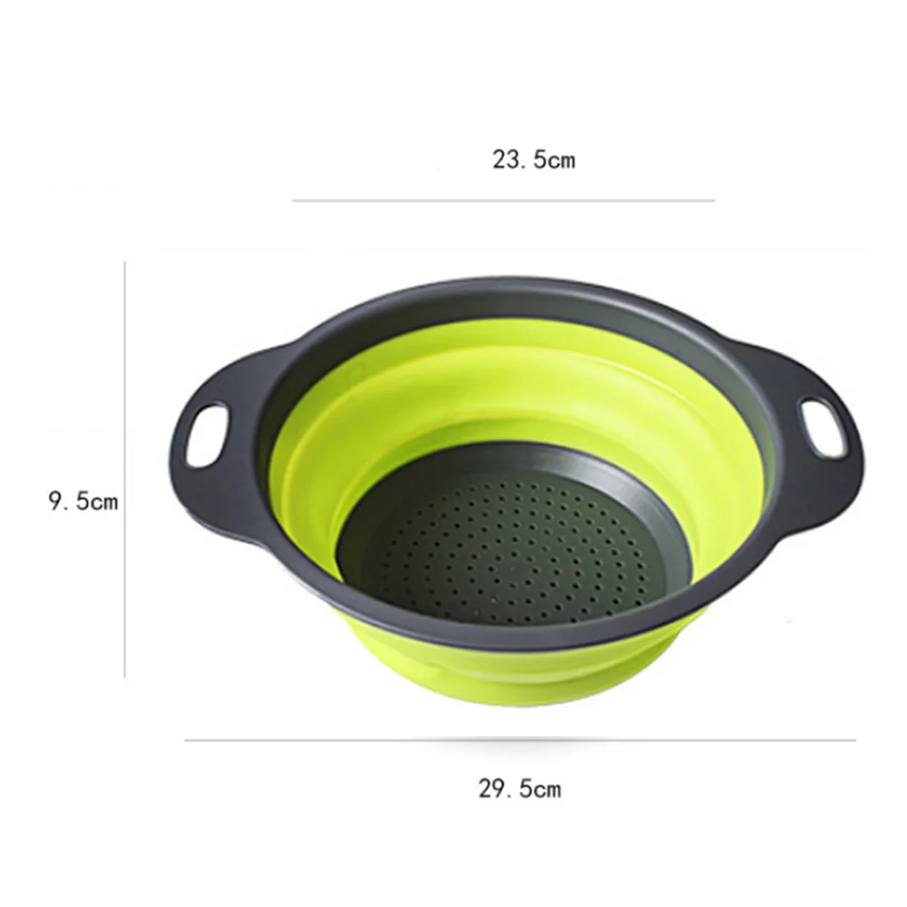 1PC Movable Silicone Colander Fruit Vegetable Washing Basket Strainer Collapsible Drainer With Handle Kitchen Tool
1PC Movable Silicone Colander Fruit Vegetable Washing Basket Strainer Collapsible Drainer With Handle Kitchen Tool