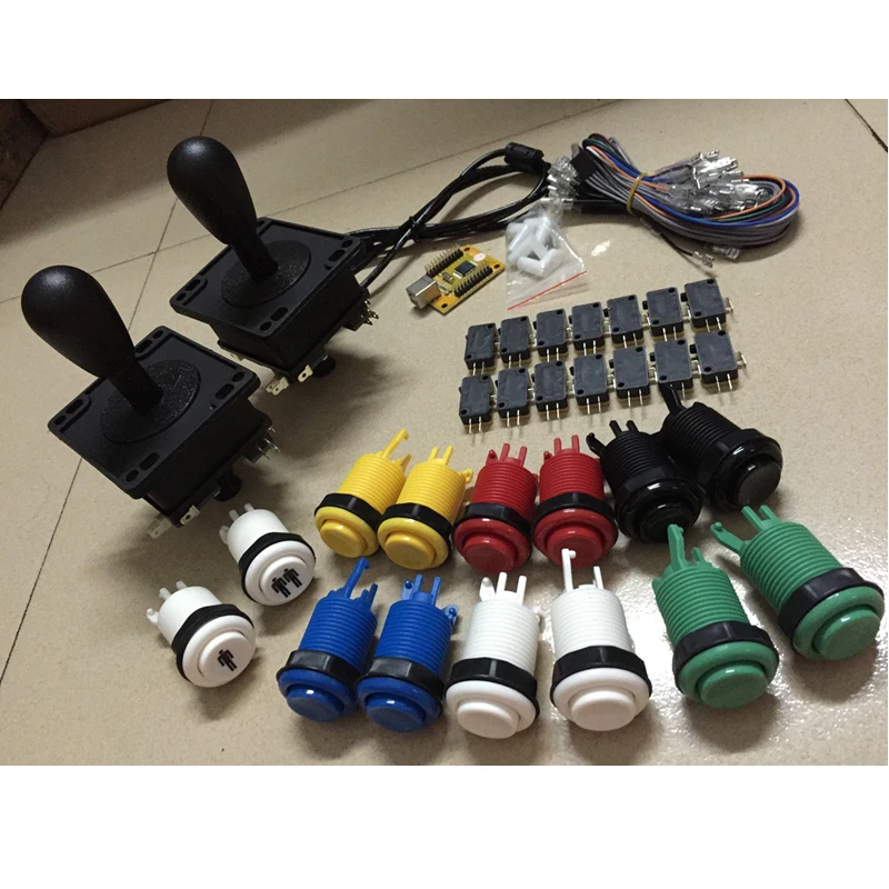 Arcade Game DIY Kit for 2 players PC/PS3 2 IN 1 USB encoder + 2 HAPP joysticks + 14 HAPP buttons
Arcade Game DIY Kit for 2 players PC/PS3 2 IN 1 USB encoder + 2 HAPP joysticks + 14 HAPP buttons