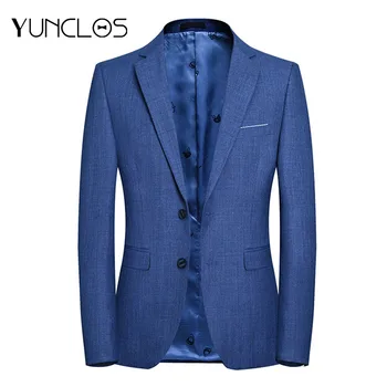 YUNCLOS Men's Slim fit Suit Blazer Fashion Business 2 Buttons Plaid Casual Blazer For Men Gentleman Outerwear Suit Jacket
YUNCLOS Men's Slim fit Suit Blazer Fashion Business 2 Buttons Plaid Casual Blazer For Men Gentleman Outerwear Suit Jacket