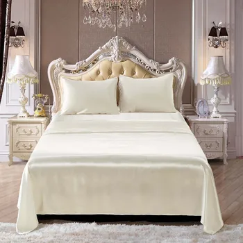 Satin Silk Bedding Set Home Textile Bed Sheet Set Flat Sheet Flat Sheet Pillowcases Wholesale 4 Pcs Queen Twin Size Bed Sheets 
Satin Silk Bedding Set Home Textile Bed Sheet Set Flat Sheet Flat Sheet Pillowcases Wholesale 4 Pcs Queen Twin Size Bed Sheets