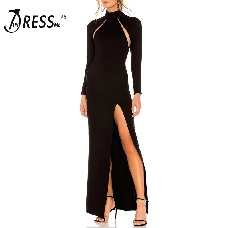 INDRESSME Sexy Hollow Out Long Sleeve Bandage Party Slit Dress Elegant Solid Ankle Length Women Dress Vestidos 2019 New
INDRESSME Sexy Hollow Out Long Sleeve Bandage Party Slit Dress Elegant Solid Ankle Length Women Dress Vestidos 2019 New