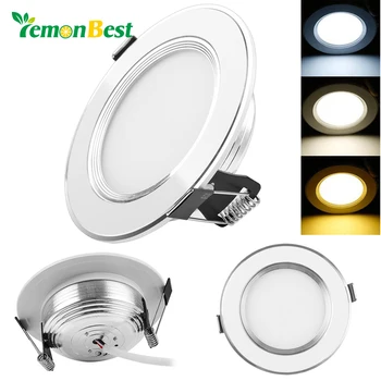Ultra thin Slim LED Panel Light 3W 5W 7W 9W 3-Color Warm/Natural/Cold White LED Down Recessed Ceiling Light Spotlight AC100-245V
Ultra thin Slim LED Panel Light 3W 5W 7W 9W 3-Color Warm/Natural/Cold White LED Down Recessed Ceiling Light Spotlight AC100-245V